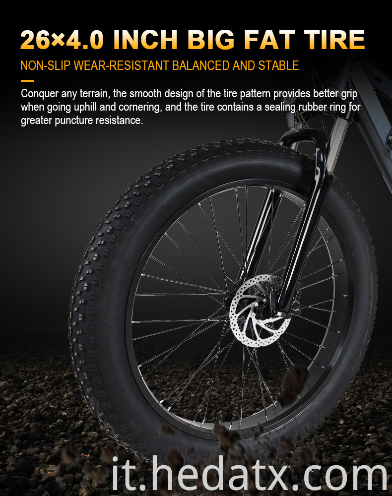 Brushless Motor Electric Fat Tire Bike